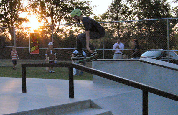 one-foot ollie up the back